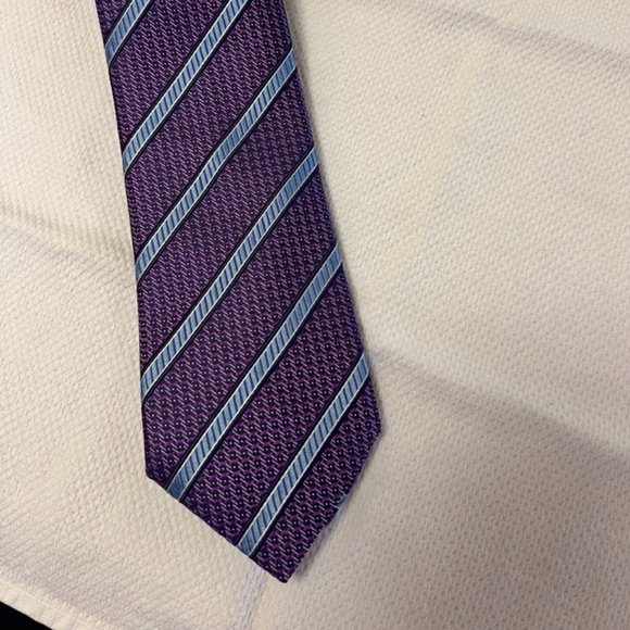 Ermenegildo Zegna Men's Tie Purple Rep - Picture 1 of 5